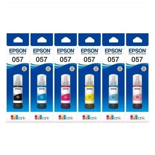 Epson L8050 & 18050 Printer - Full Set, Epson 057 Six Color Ink Bottle